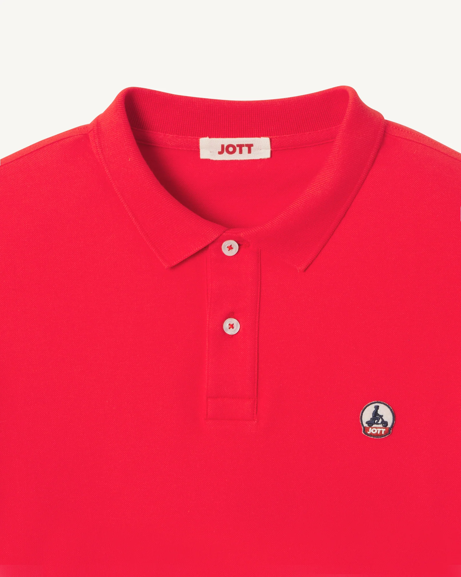 Polo shirt in organic cotton Bright red Marbella