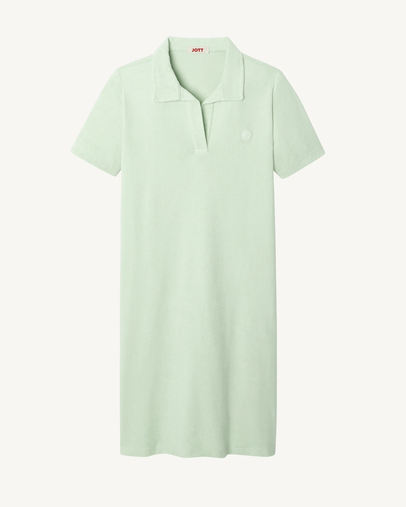 Anya Peppermint polo dress, straight cut
