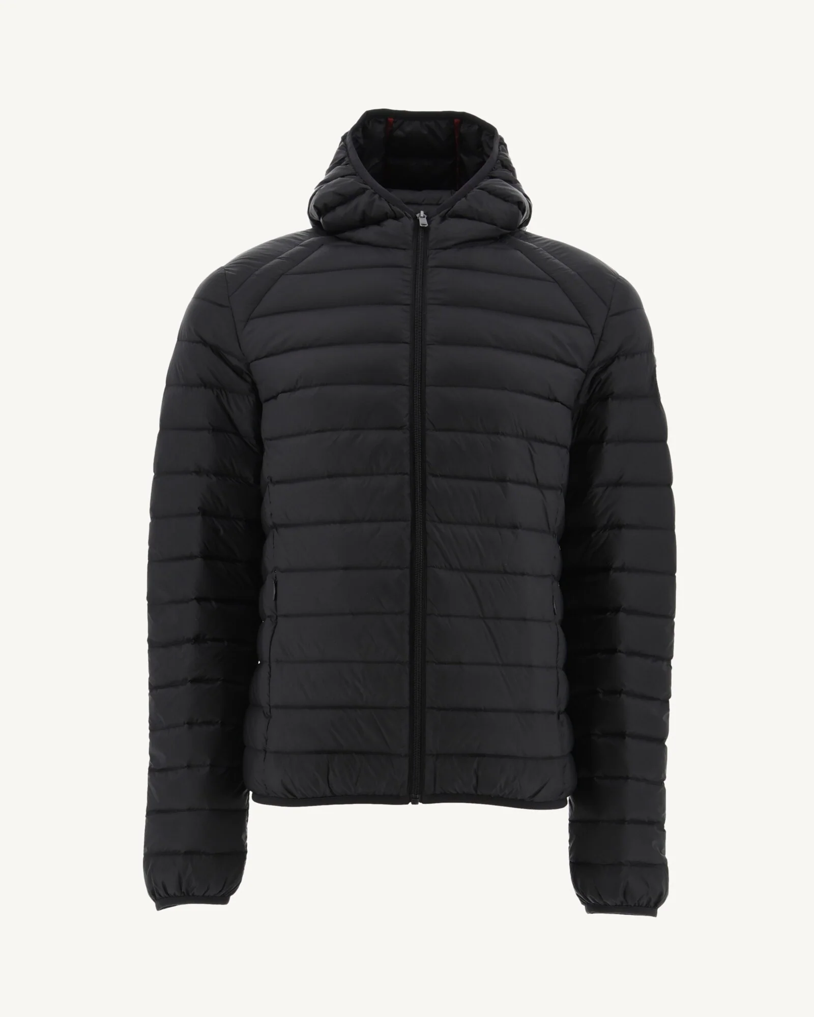 Lightweight hooded puffer jacket Black Nico