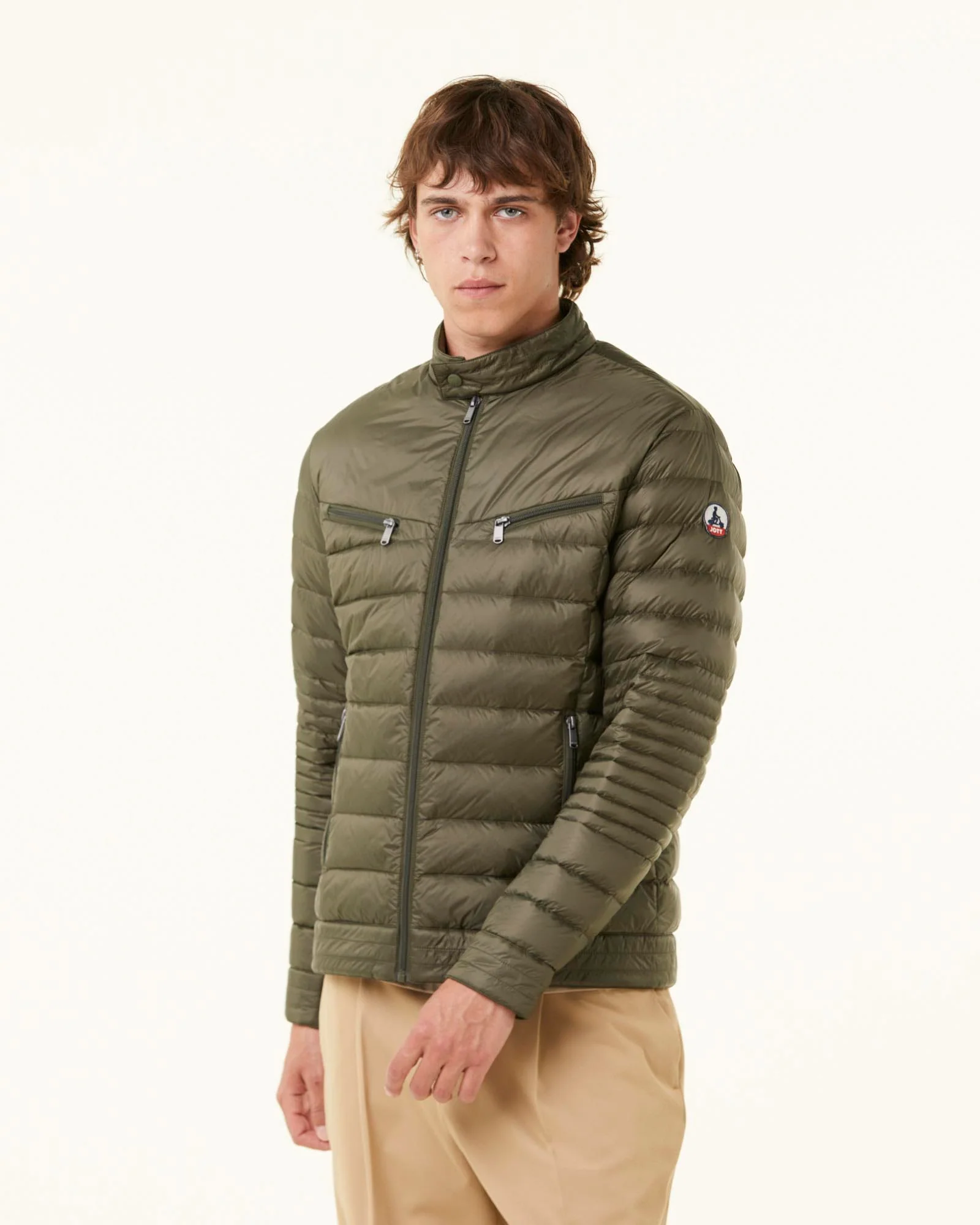 Down jacket Army David biker cut