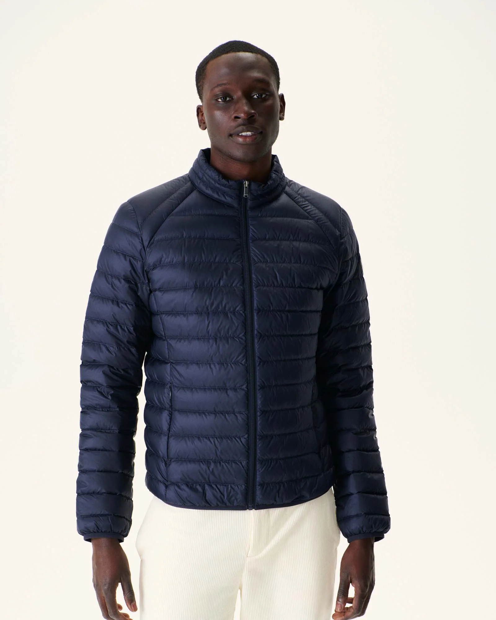 Navy Mat lightweight padded jacket