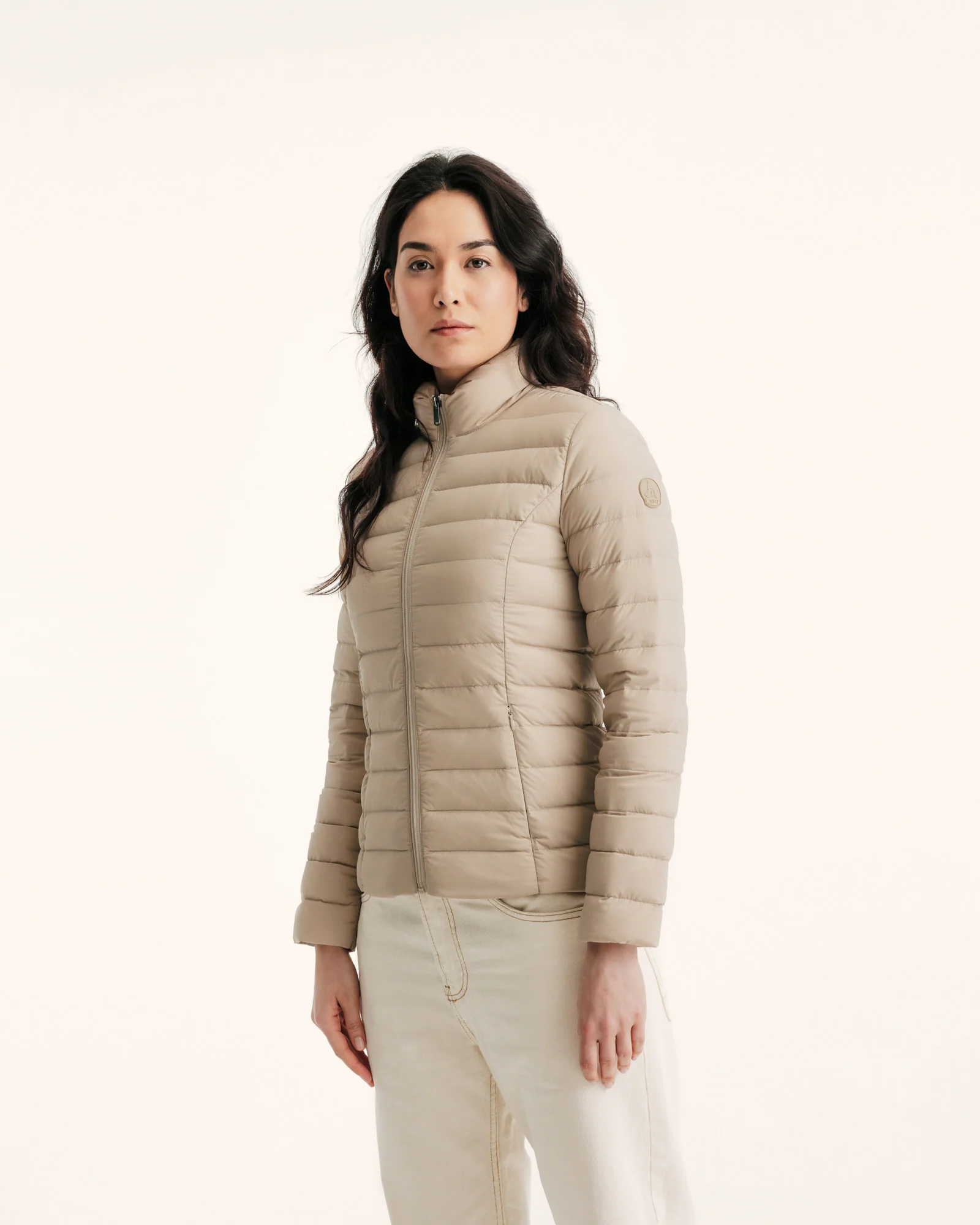 Down jacket stretch light Beige Maia
