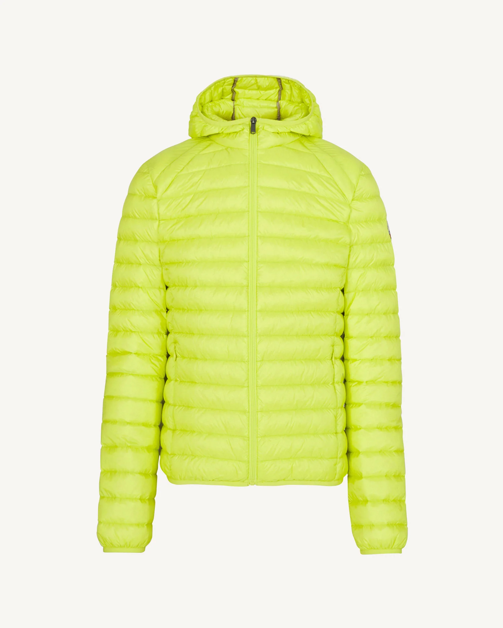 Down jacket light Acid green hoodie Nico