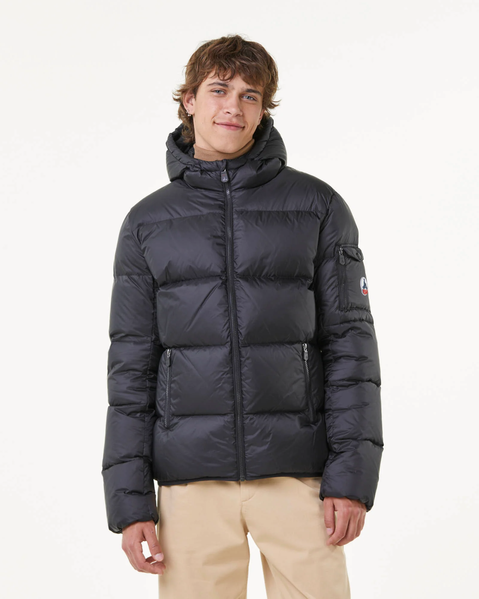 Java Black Great Cold Hooded Down Jacket