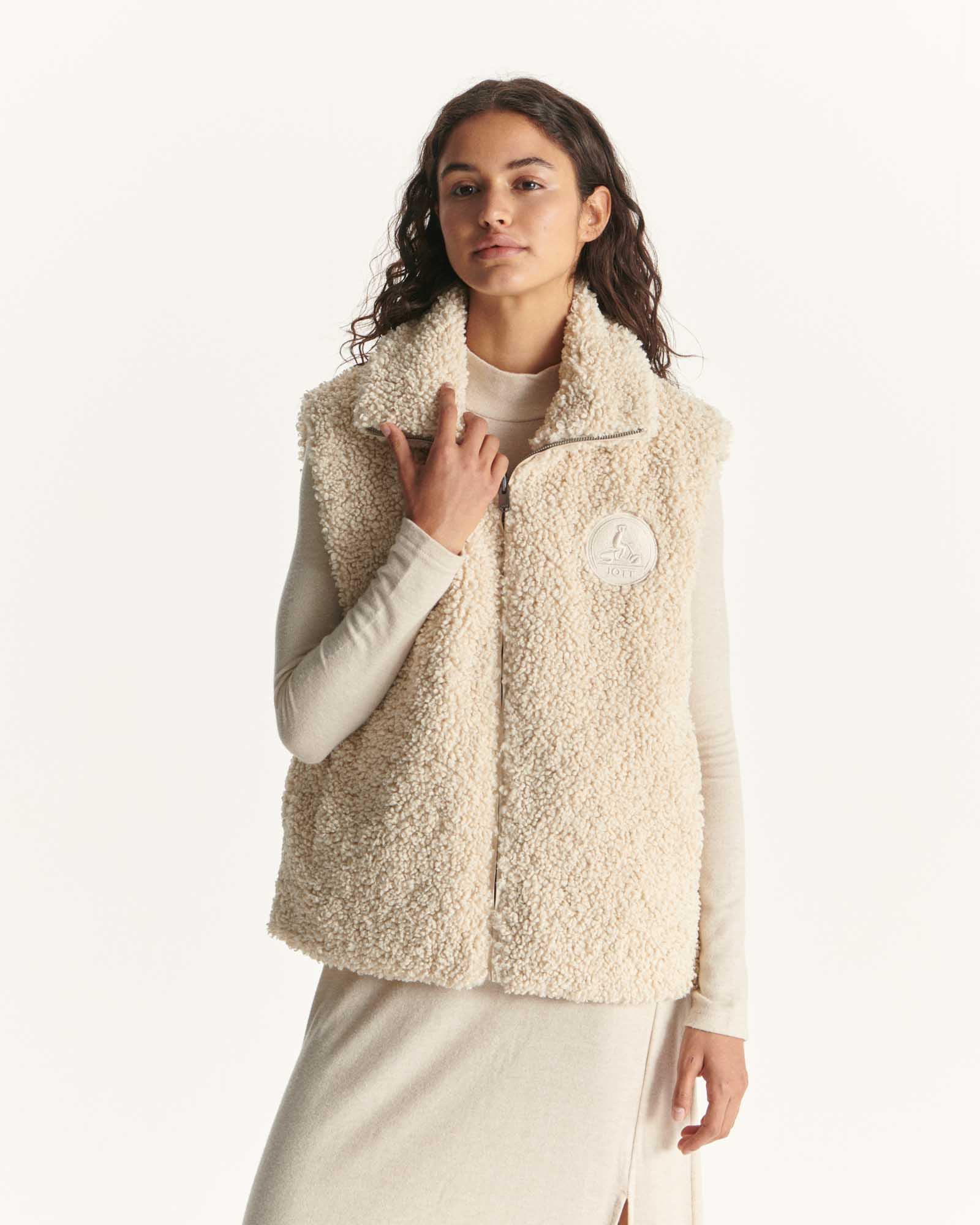 Down jacket sleeveless reversible Grand Froid Natural Daria 2.0