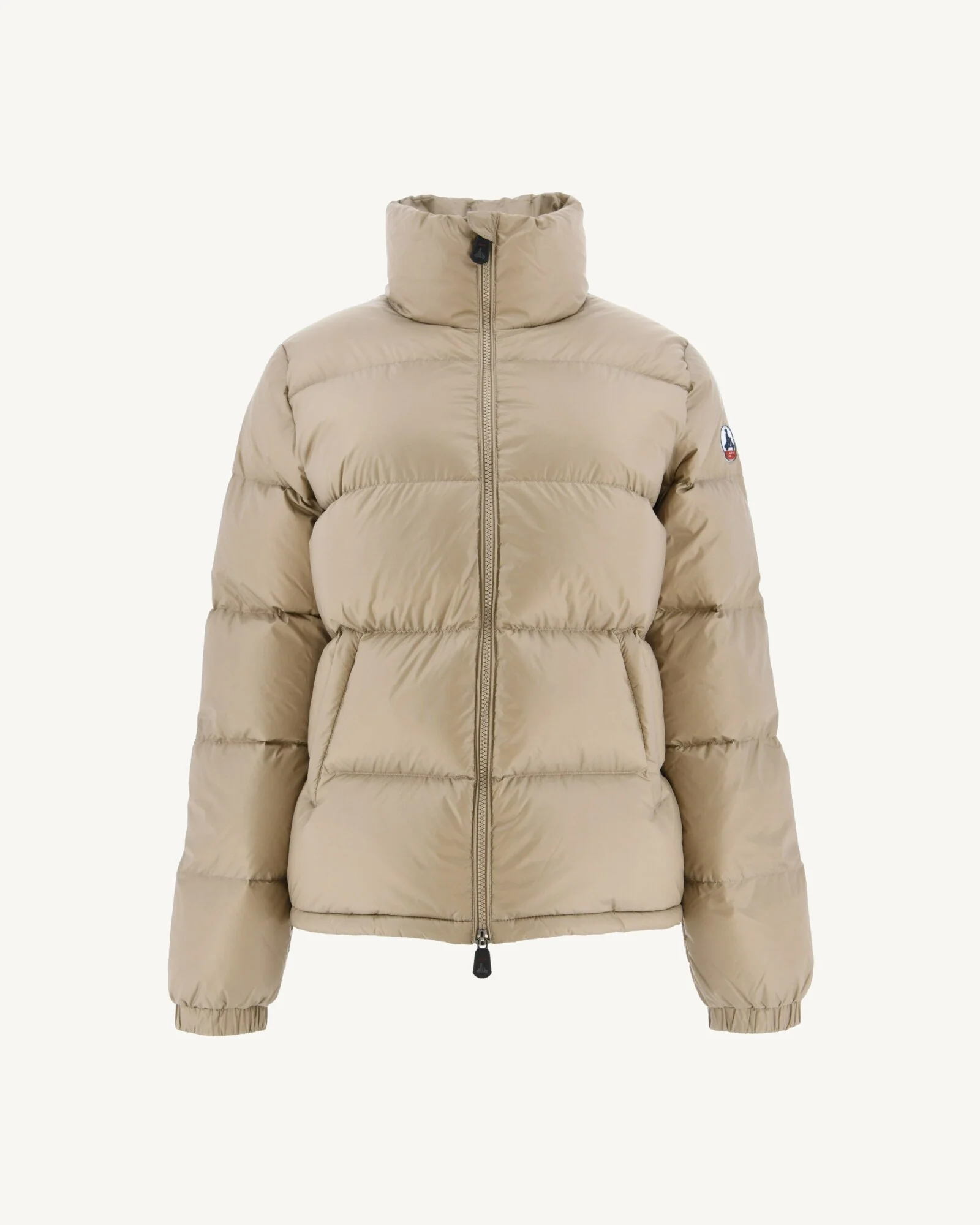 Great Cold Quilted Down Jacket Beige Cardiff