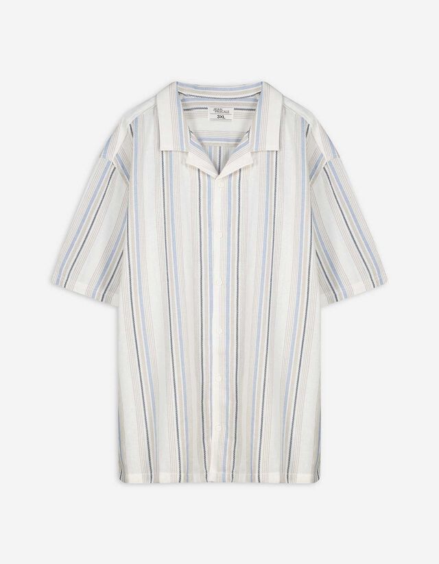 Hemd - Streifen - wei&szlig;
