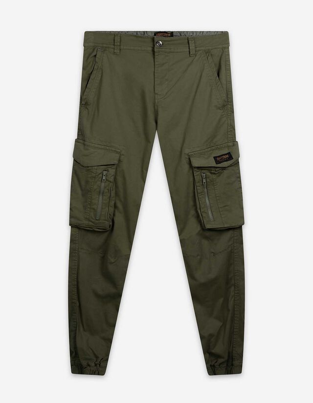 Cargohose - Jogger Fit - dunkelgr&uuml;n