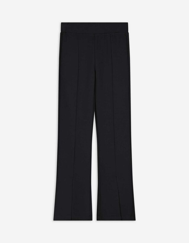 Leggings - Seitenschlitz - schwarz