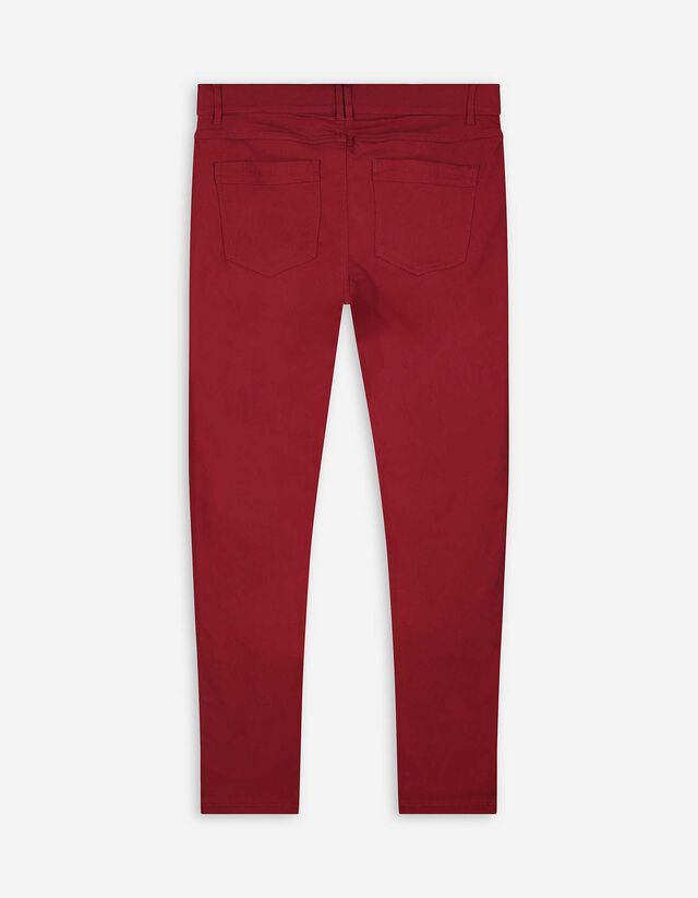 Jeggings - Regular Waist - dunkelrot