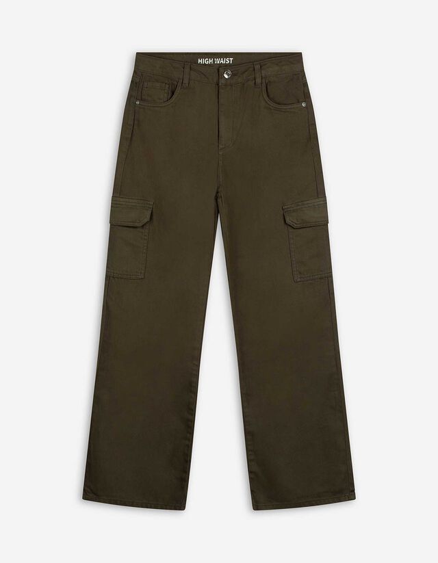 Cargohose - Twill - dunkelgr&uuml;n