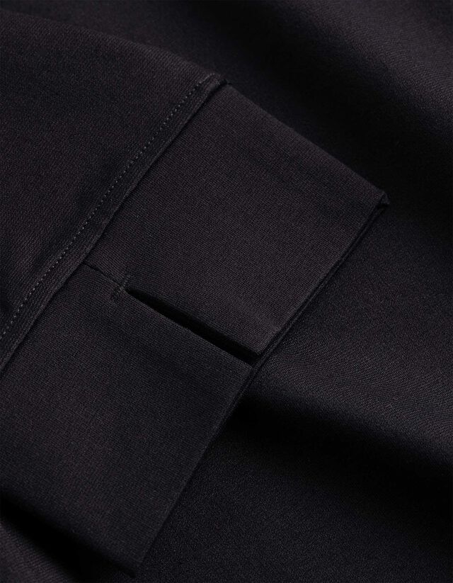 Kleid - Allover-Print - schwarz