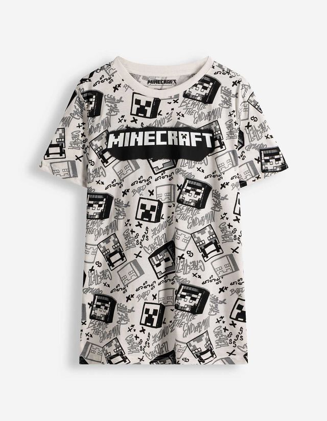 T-Shirt - Minecraft - wei&szlig;