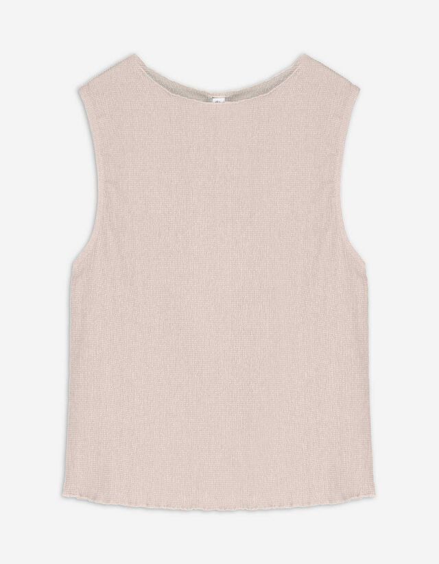 Top - Mockneck - beige