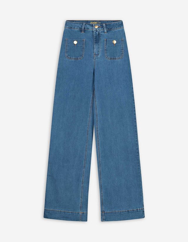 Jeans - Wide Fit - blau