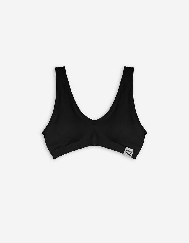 Bralette - Stretchanteil - schwarz