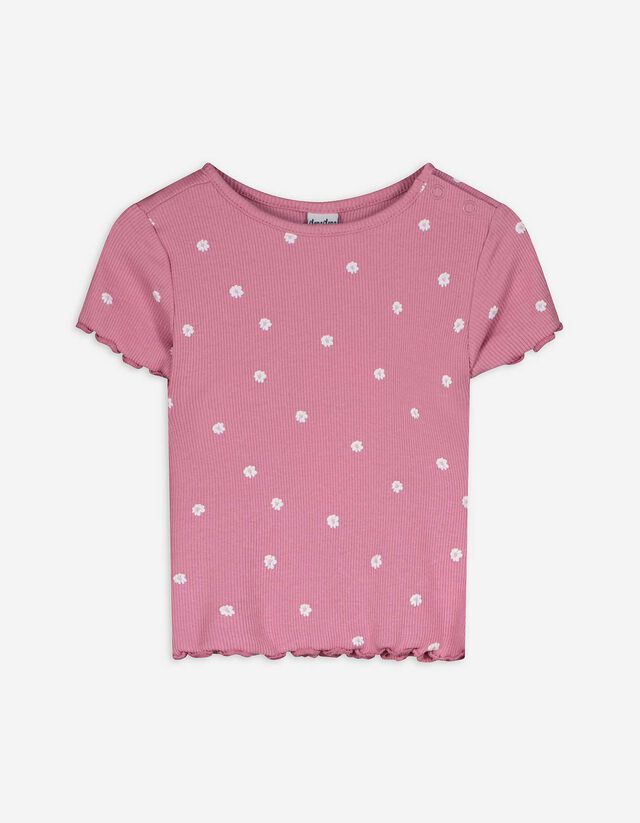 T-Shirt - Allover-Print - rosa