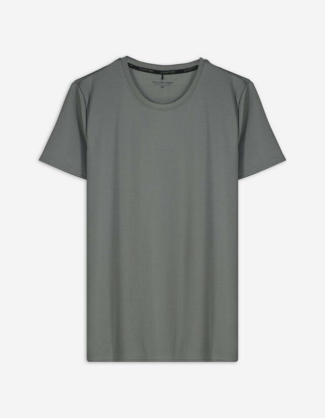 T-Shirt - einfarbig - grau