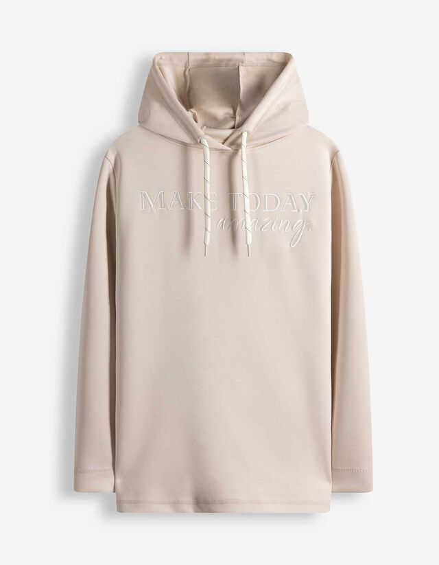 Langarmshirt - Messageprint - wei&szlig;