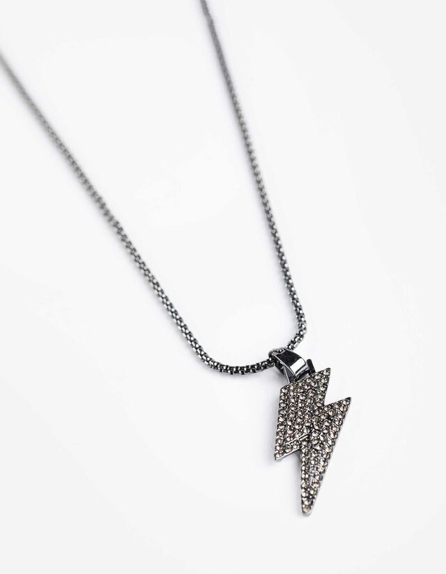 Kette - Ziersteine - bronzefarben