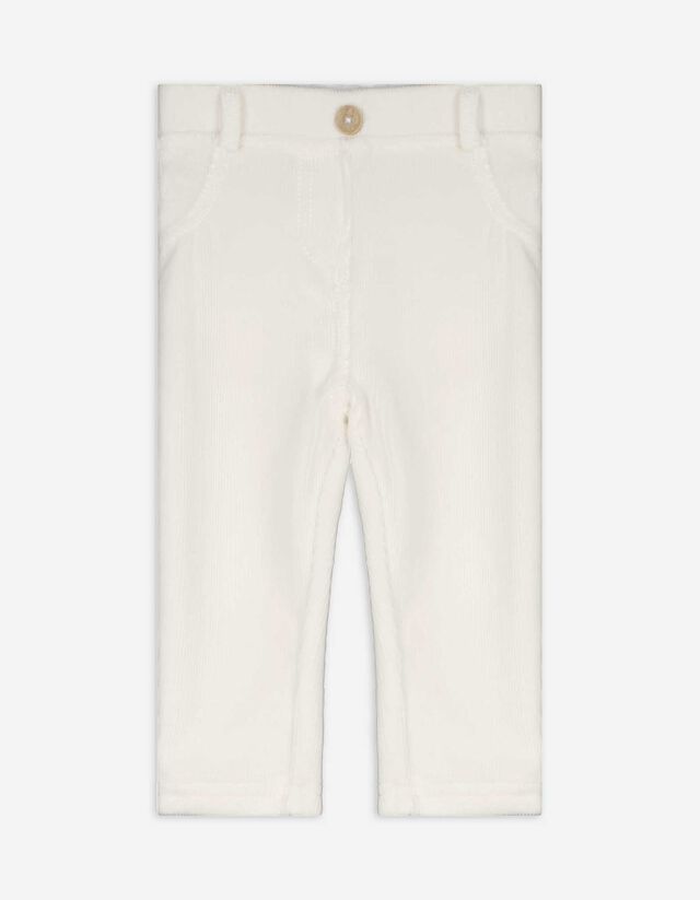 Cordhose - Weiches Material - wei&szlig;