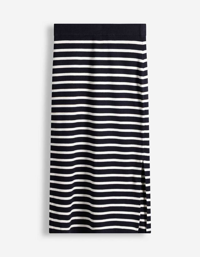 Strickrock - Wadenlang - dunkelblau