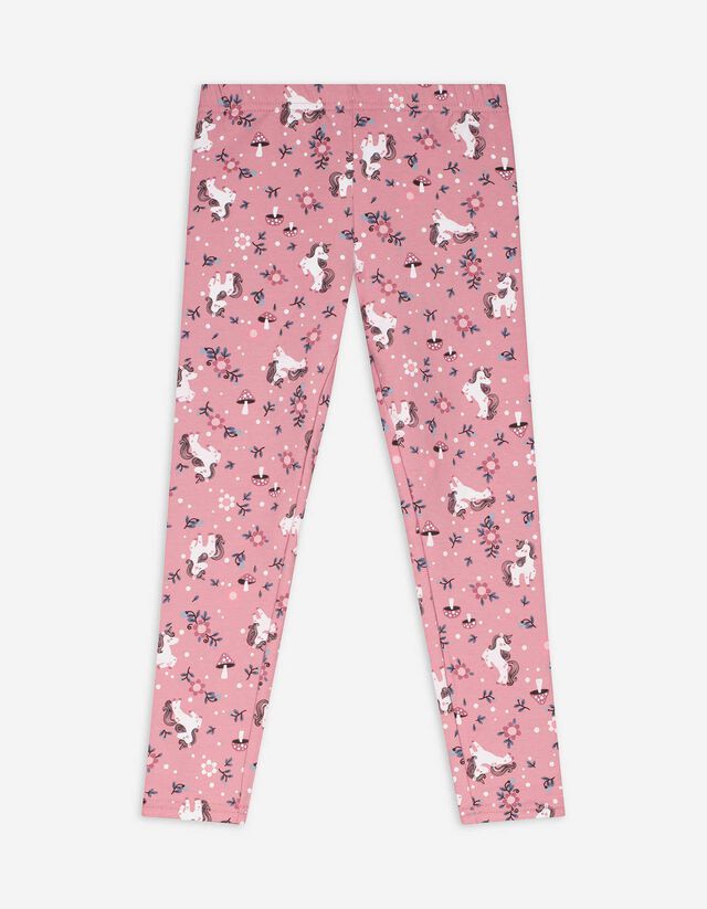 Leggings - Allover-Print - pink