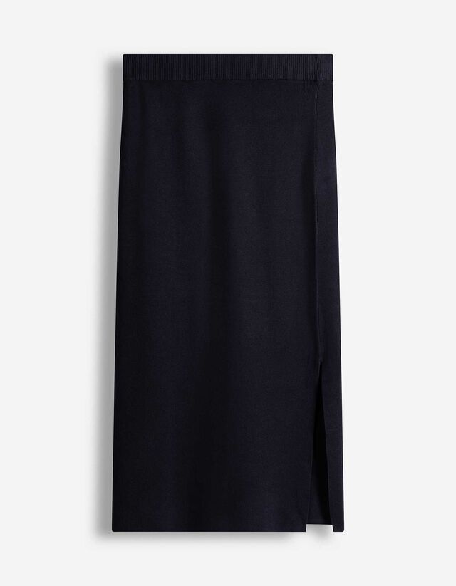 Strickrock - Wadenlang - dunkelblau