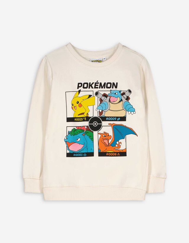 Sweatshirt - Pok&eacute;mon - wei&szlig;