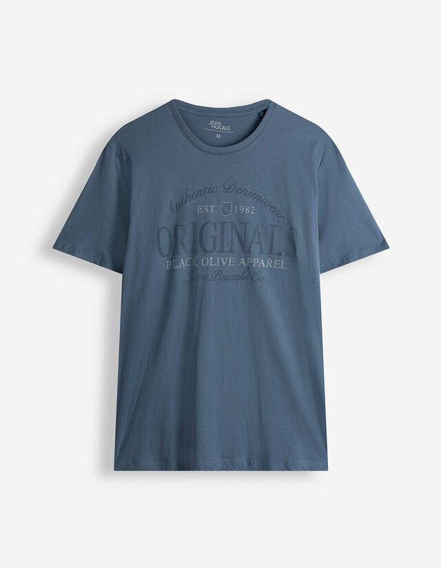 T-Shirt - Frontprint - blau