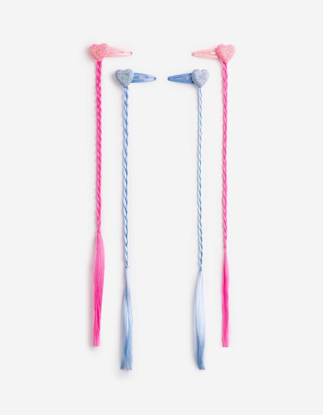 Haarklammer - 4er-Pack - hellblau