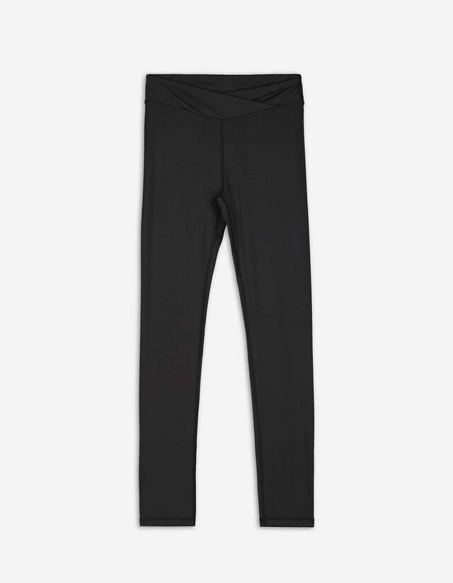 Leggings - einfarbig - schwarz