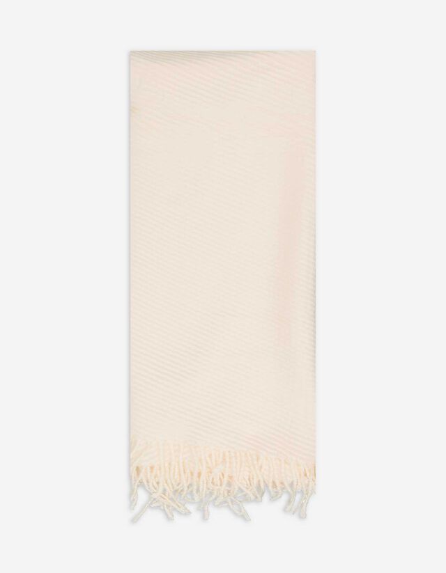 Schal - einfarbig - wei&szlig;