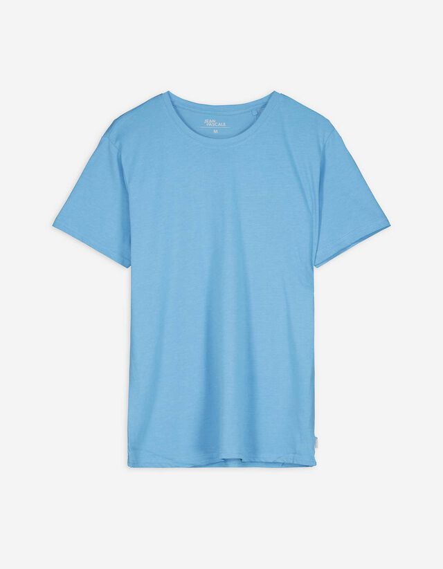 T-Shirt - Meliert - blau