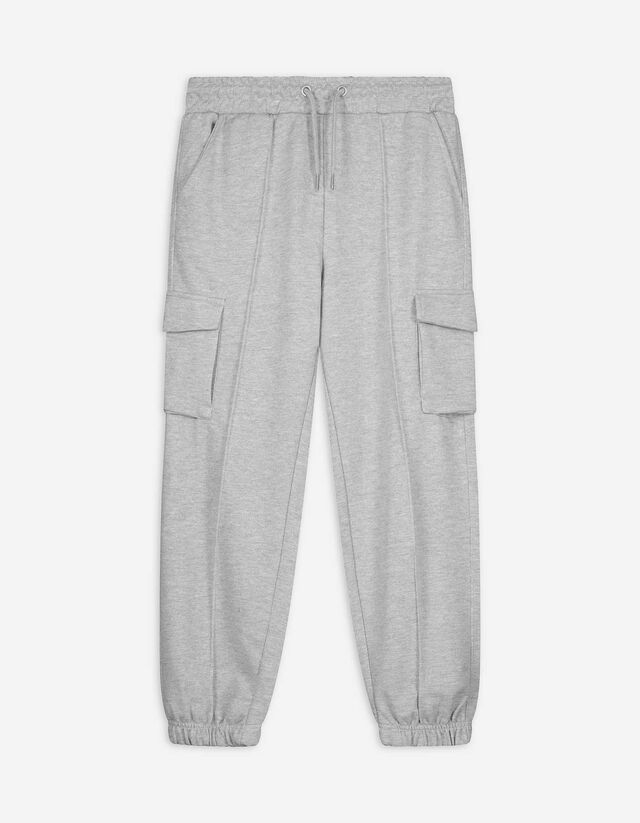 Fallschirmhose - Aufgesetze Taschen - hellgrau