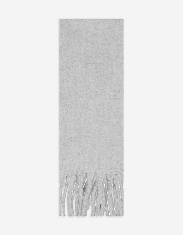 Schal - Fransen an den Abschl&uuml;ssen - hellgrau
