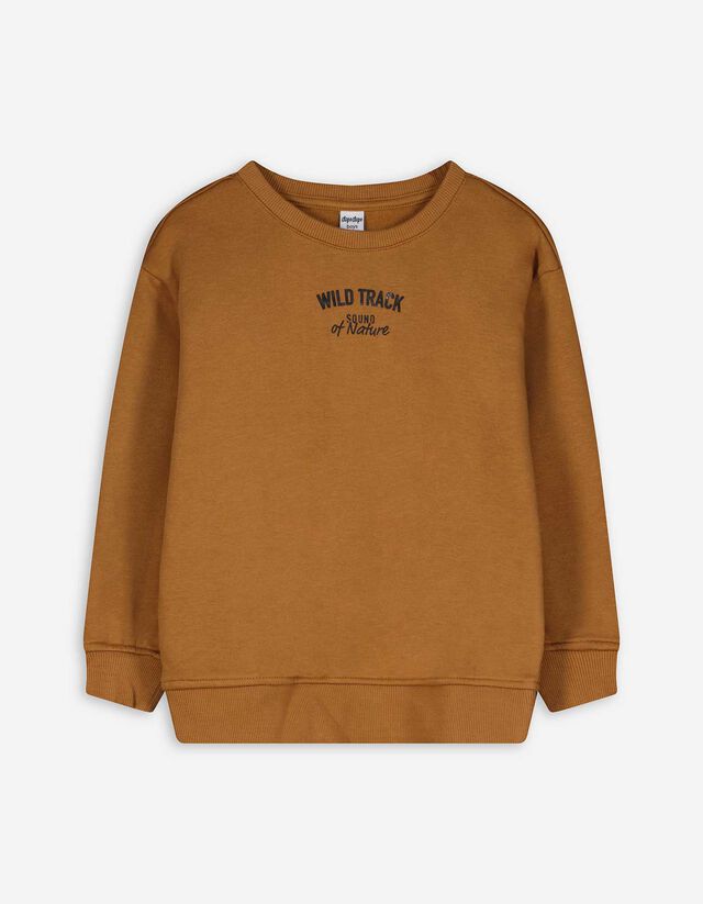 Sweatshirt - Print - braun