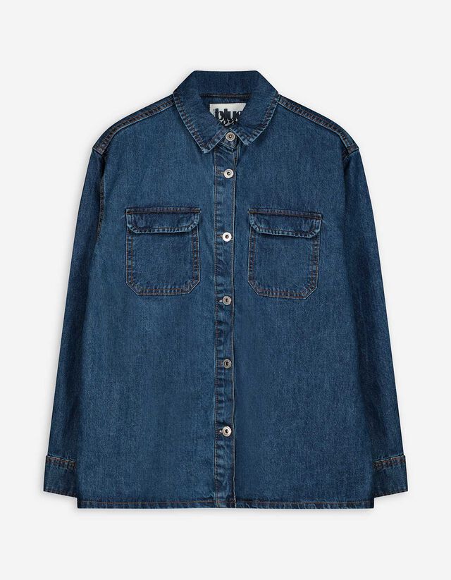 Jeanshemd - dark blue denim - blau