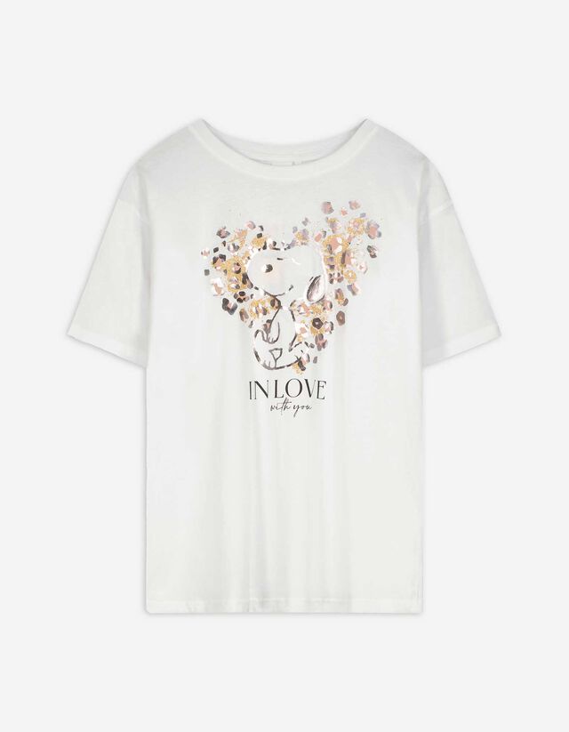 T-Shirt - Snoopy - wei&szlig;