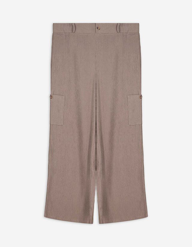 Hose - einfarbig - beige