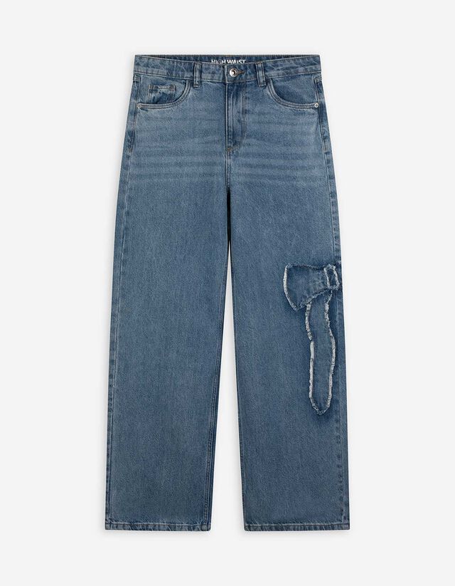 Jeans - Applikation - blau