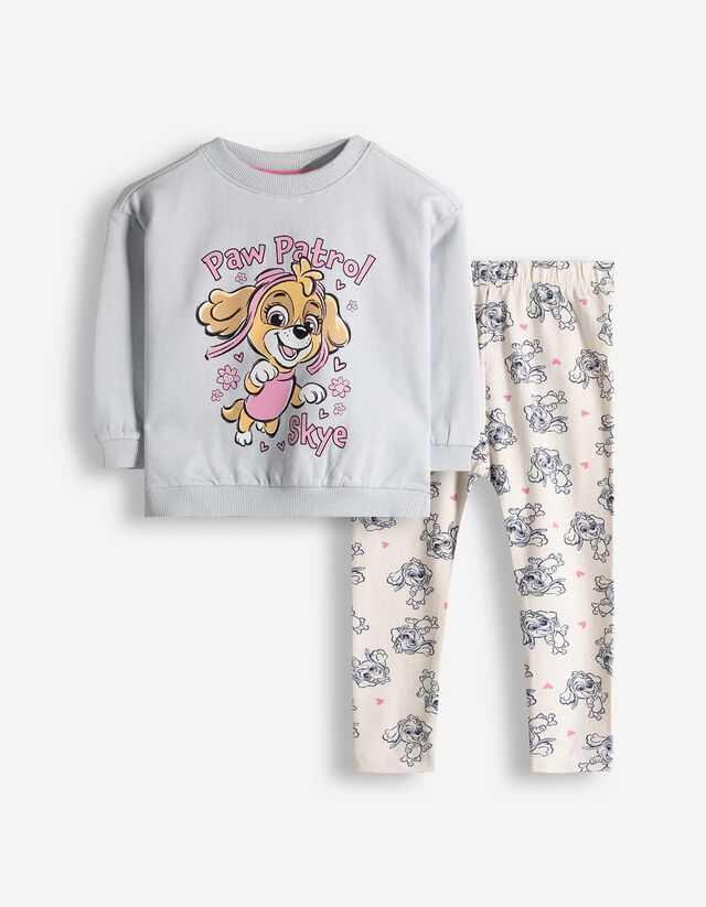 Set aus Sweatshirt und Leggings - Paw Patrol - hellblau