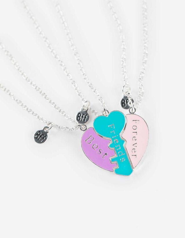 Freunschaftskette - 3er-Pack - silberfarben