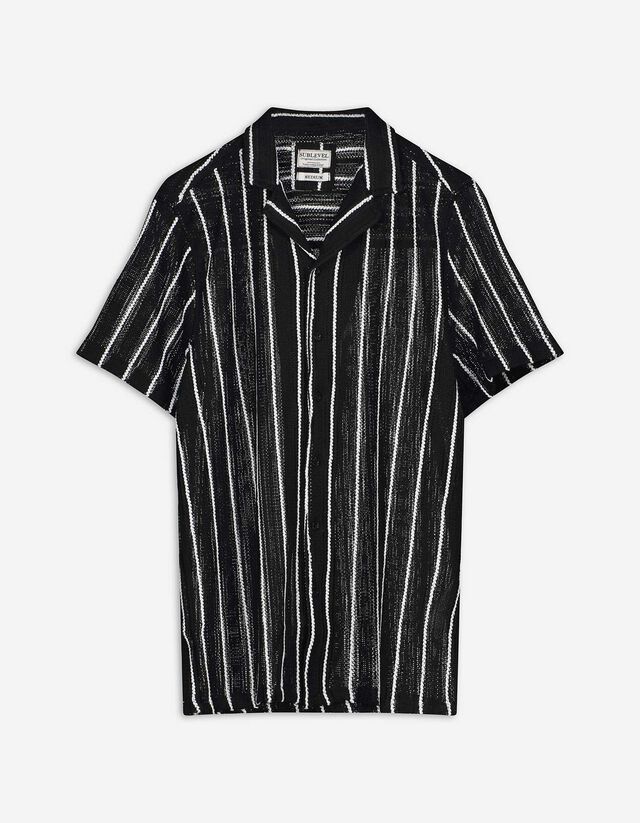 Hemd - Streifen - schwarz