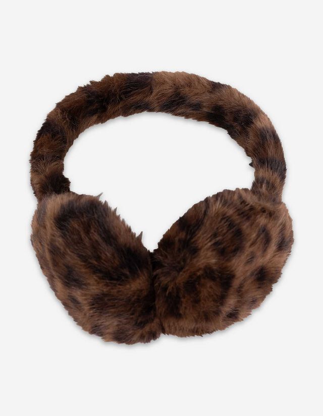 Ohrenklappen - Kunstfell - braun