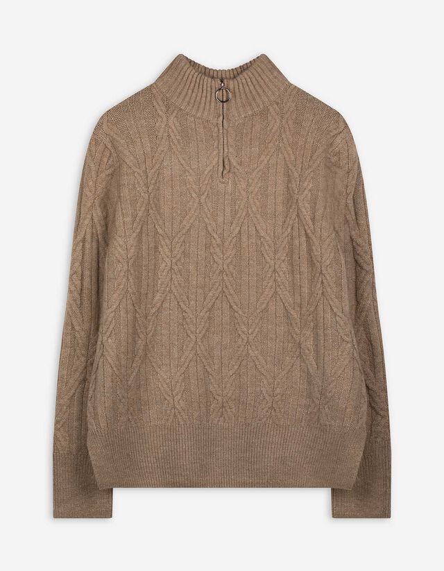 Troyer - Strick - hellbraun