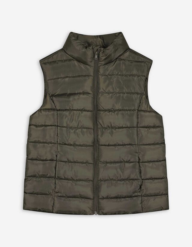 Steppweste - Polyester - dunkelgr&uuml;n