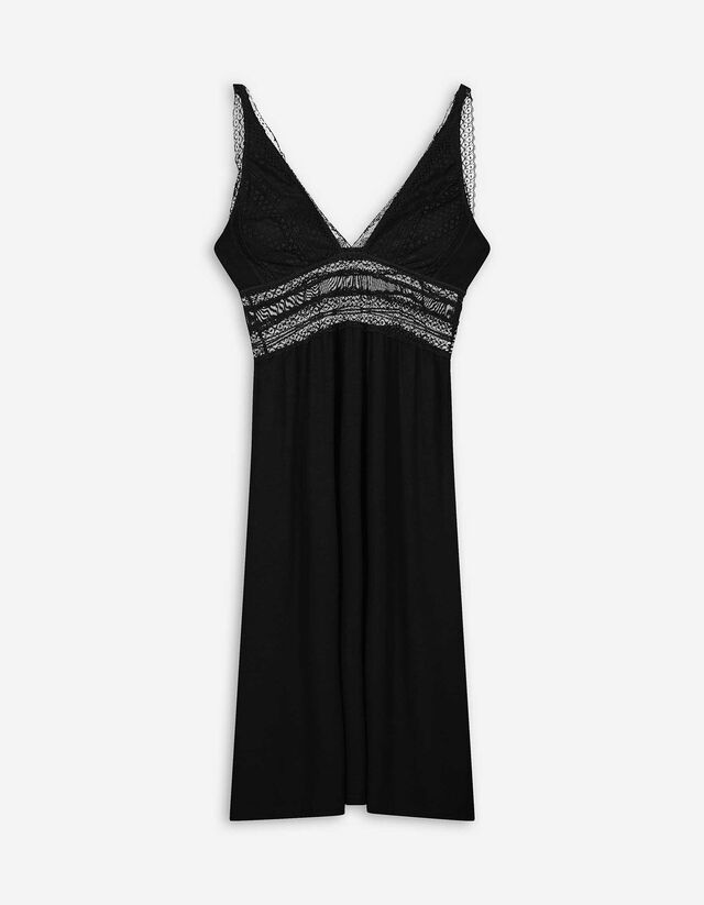 Negligee - Viskose - schwarz