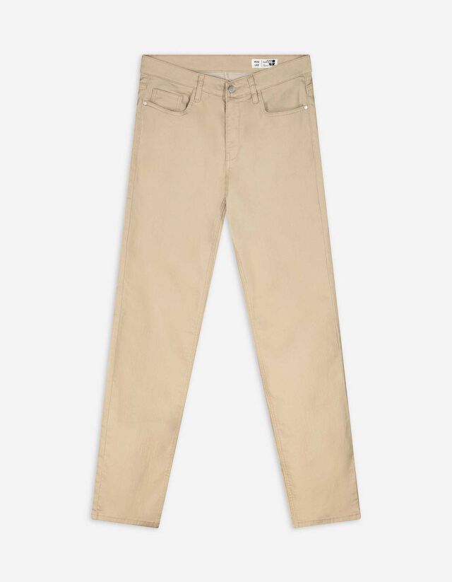 Hose - Straight Fit - beige