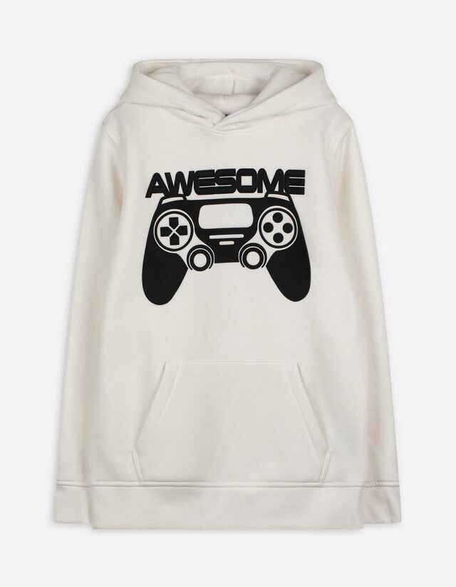 Hoodie - Kapuze - wei&szlig;